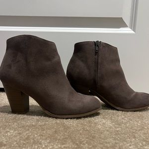 Old Navy Suede Heeled Booties